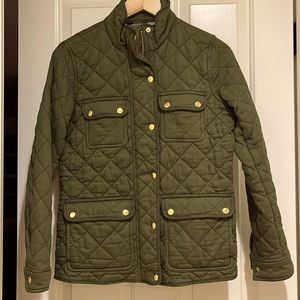 JCrew quilted downtown field jacket, XS